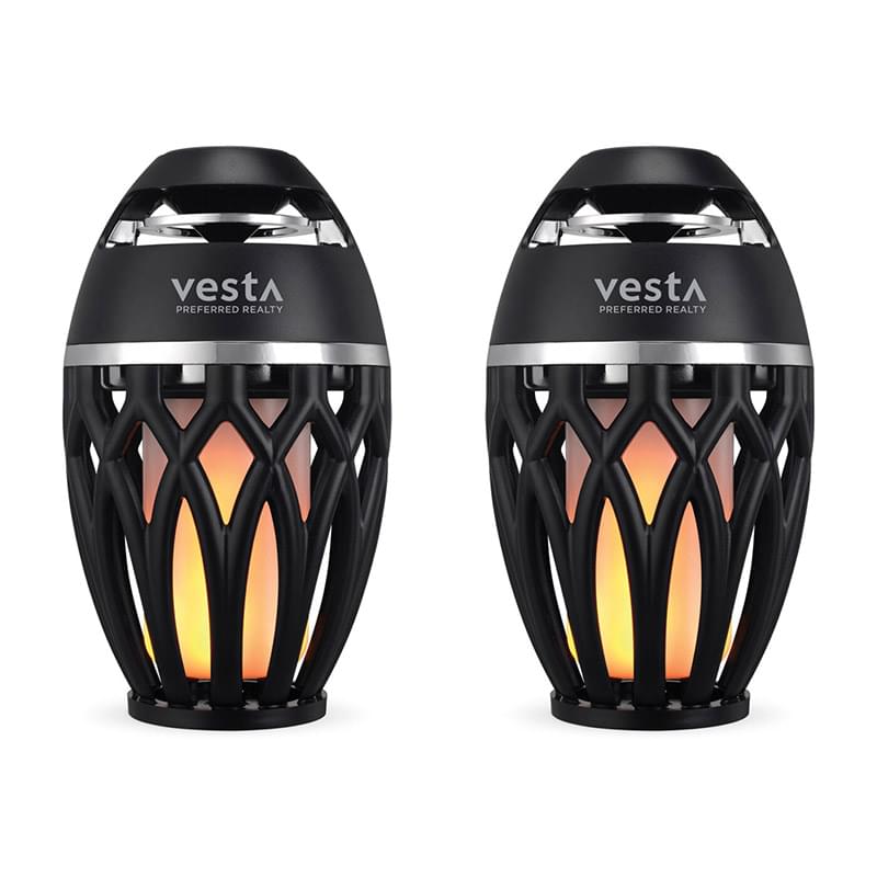 iLive Tiki & Bluetooth Speakers with LED Flame