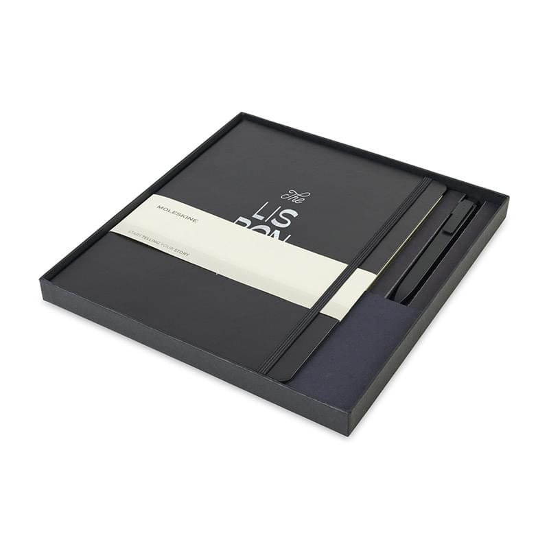 Moleskine® X-Large Notebook and GO Pen Gift Set