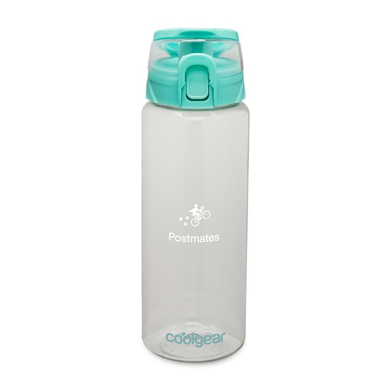 Cool Gear® Cylinder Bottle with Halo Lid - 32 Oz.