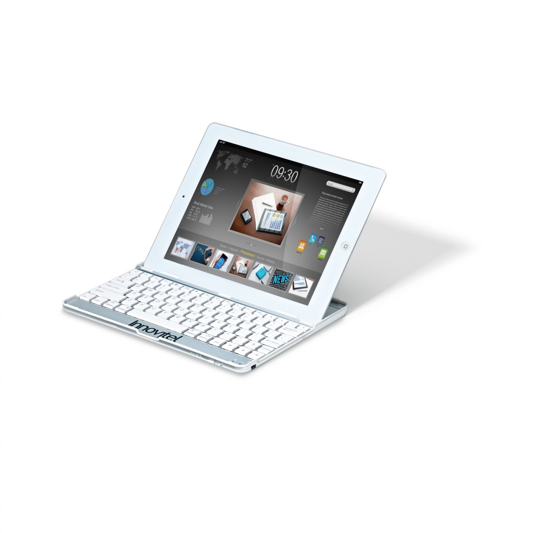 Bluetooth Keyboard Snap On iPad Case