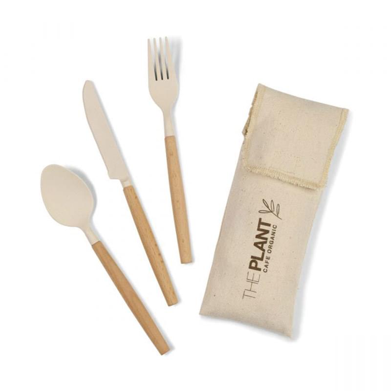 Gaia Bamboo Fiber Cutlery Set