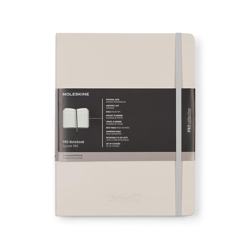 Moleskine&reg; Hard Cover  Ruled X-Large Professional Notebook
