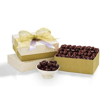 Glitzy Dark Chocolate Almonds Gift Box