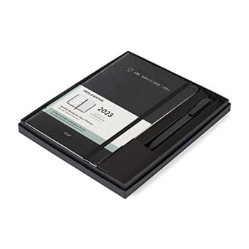 Moleskine®Hard Cover Large 12-Month Weekly 2023 Planner and GO Pen Gift Set