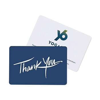 Deep Blue Thank You Greeting Card