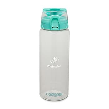 Cool Gear® Cylinder Bottle with Halo Lid - 32 Oz.