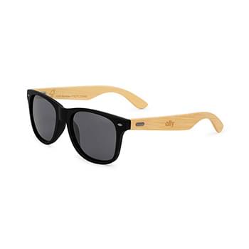 CapeShades Recycled Plastic + Bamboo Classic Sunglasses - Black Frame
